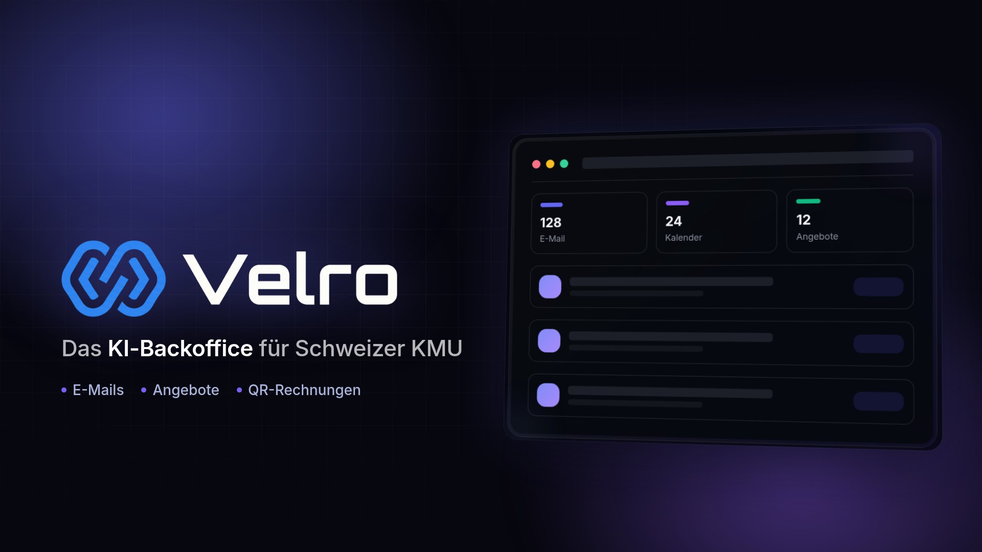 Velro — Startseite von velro.ch